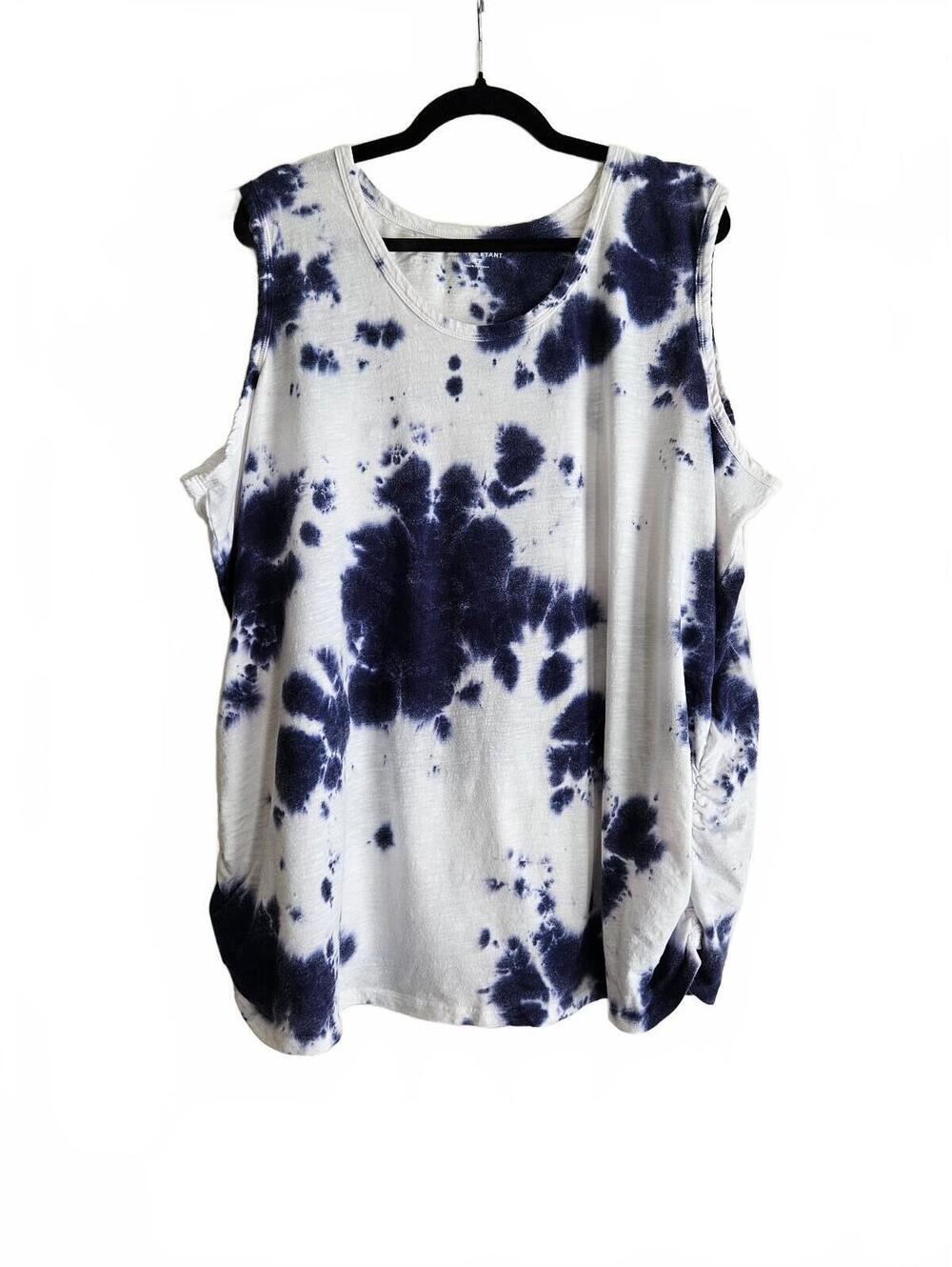 Lane Bryant Tie-Dye Sleeveless Top Size 2X 100% Cotton-End of Summer Essential